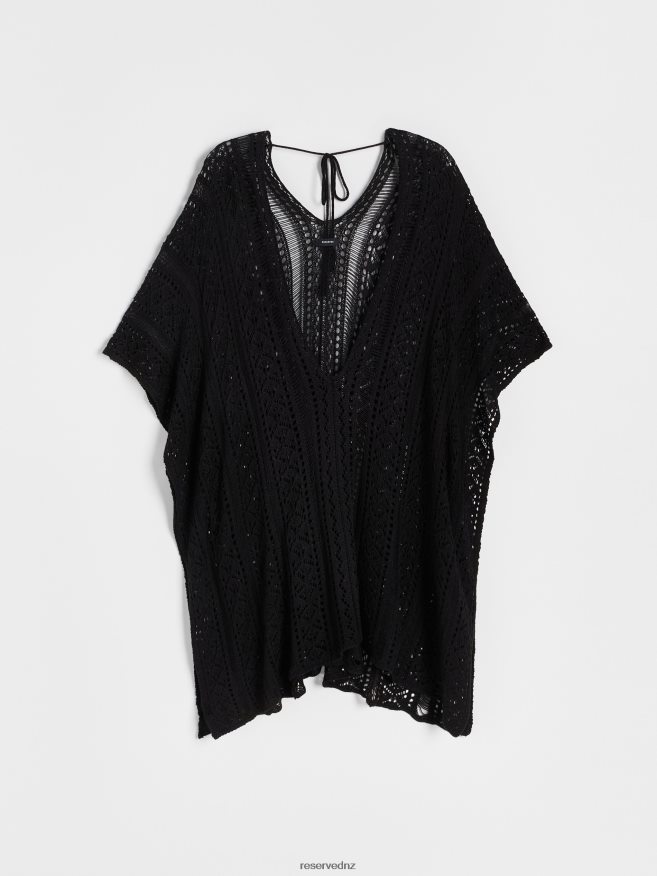 Reserved Women Openwork Cover Up P6H08T1019 Apparel Black