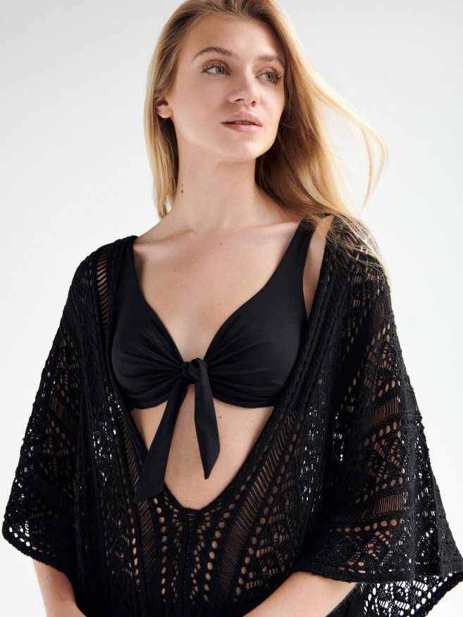Reserved Women Openwork Cover Up P6H08T1019 Apparel Black