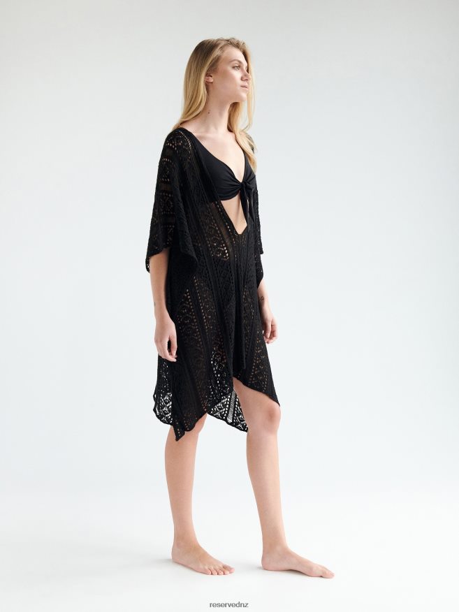 Reserved Women Openwork Cover Up P6H08T1019 Apparel Black