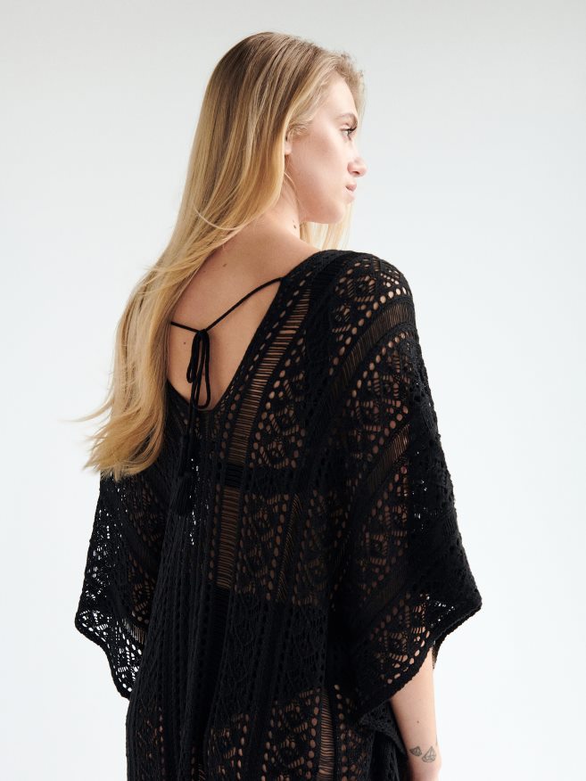 Reserved Women Openwork Cover Up P6H08T1019 Apparel Black