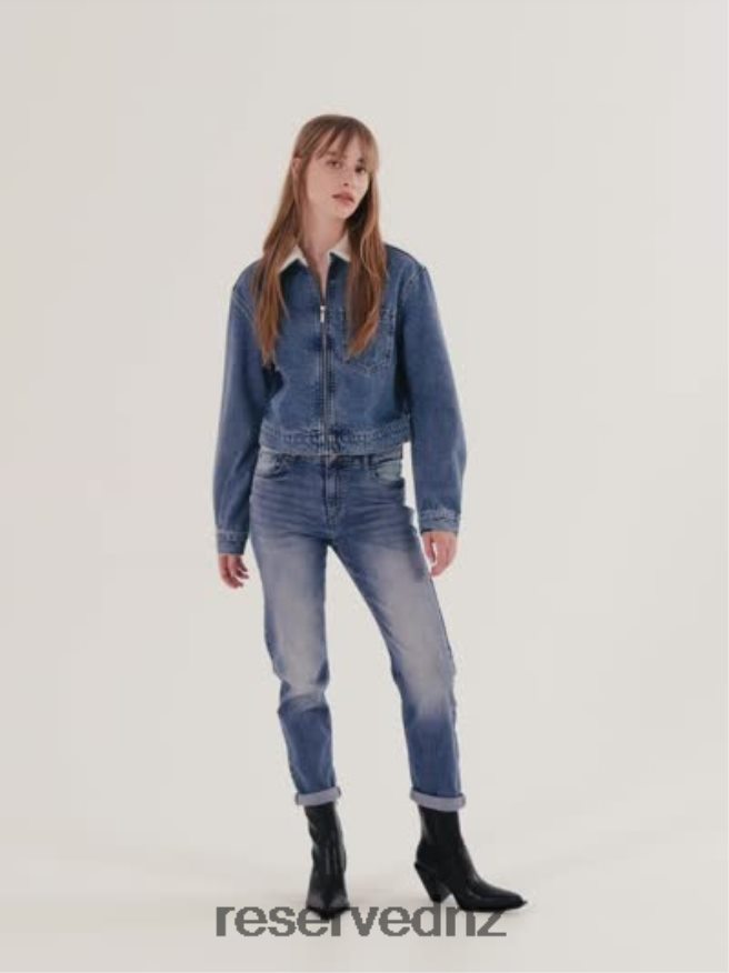 Reserved Women Boyfriend Slim Jeans P6H08T750 Apparel Blue