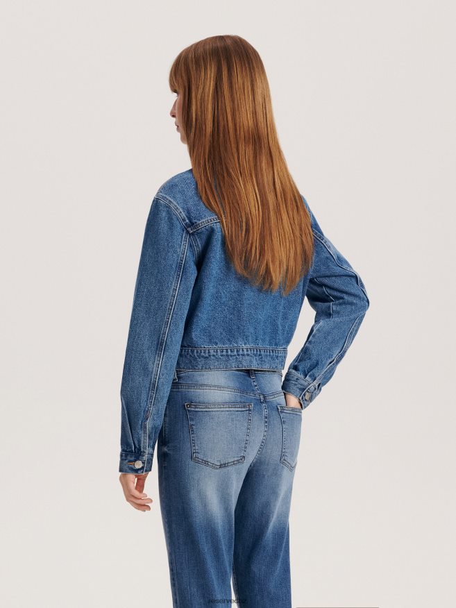 Reserved Women Boyfriend Slim Jeans P6H08T751 Apparel Blue