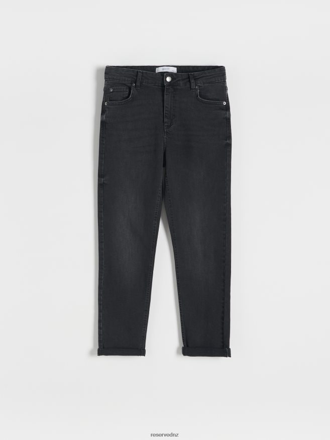 Reserved Women Boyfriend Slim Jeans P6H08T759 Apparel Black