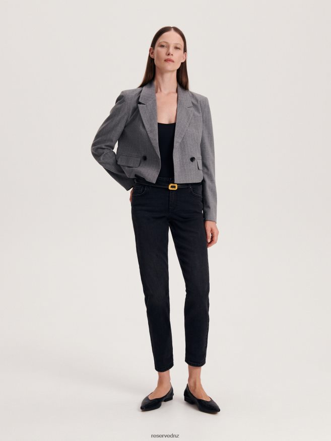 Reserved Women Boyfriend Slim Jeans P6H08T759 Apparel Black