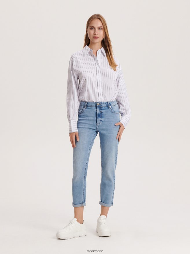 Reserved Women Boyfriend Slim Jeans P6H08T760 Apparel Blue
