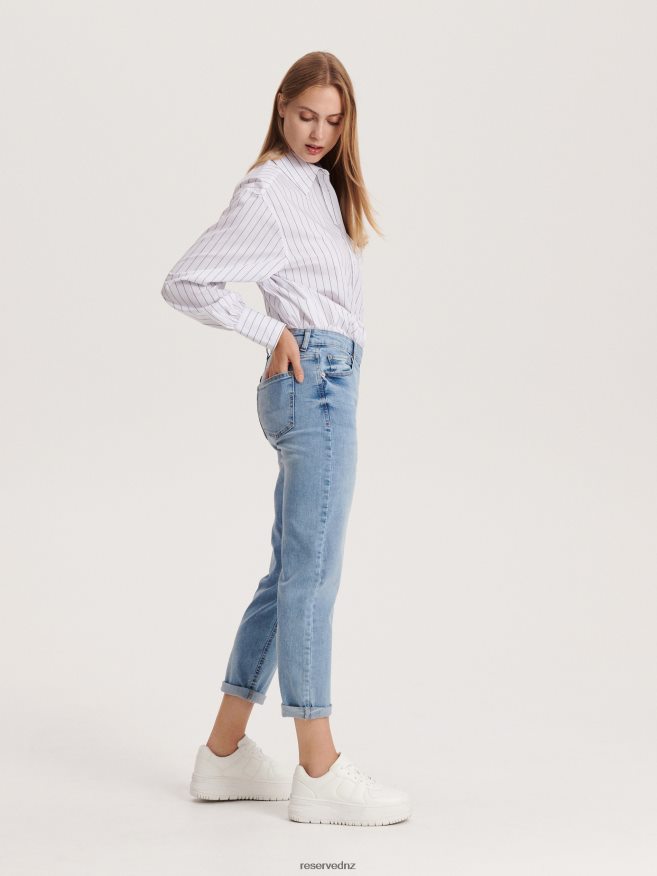 Reserved Women Boyfriend Slim Jeans P6H08T760 Apparel Blue