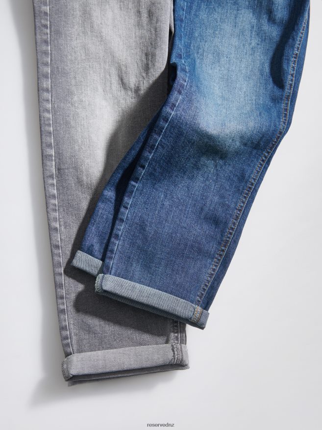 Reserved Women Boyfriend Slim Jeans P6H08T774 Apparel Light Grey