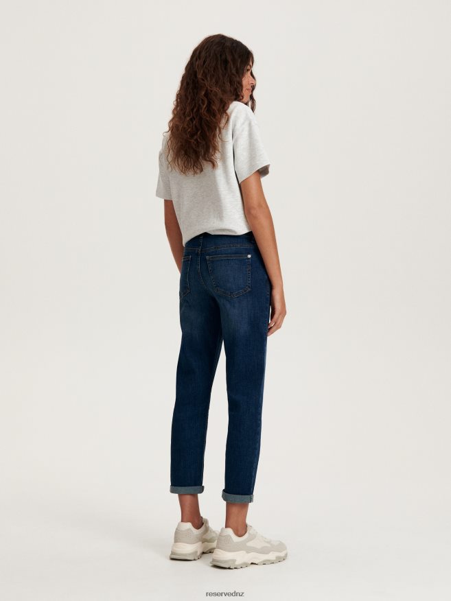 Reserved Women Boyfriend Slim Jeans P6H08T775 Apparel Navy