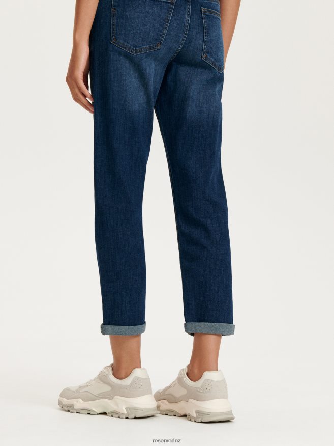 Reserved Women Boyfriend Slim Jeans P6H08T775 Apparel Navy
