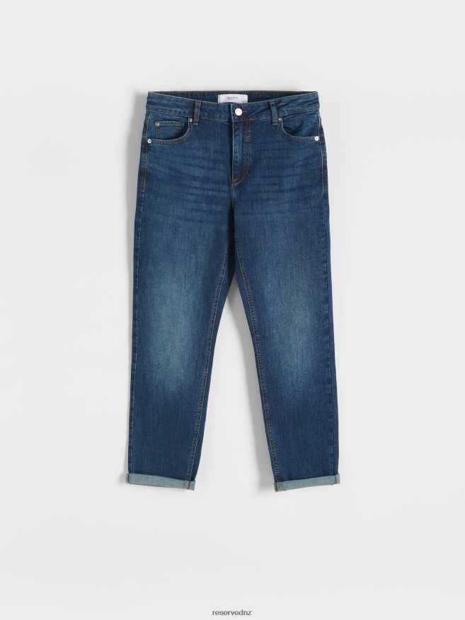 Reserved Women Boyfriend Slim Jeans P6H08T775 Apparel Navy