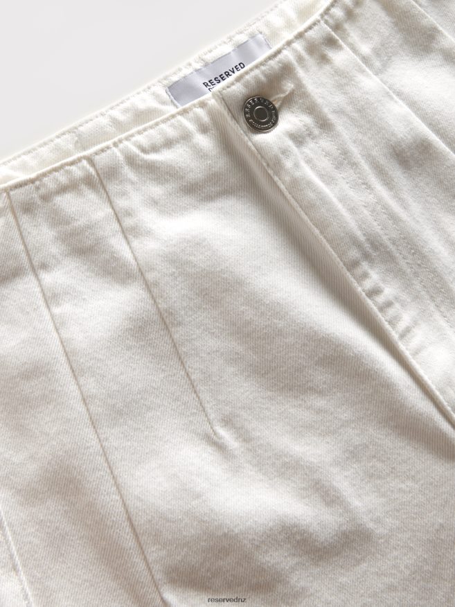 Reserved Women Cotton Rich Jeans P6H08T805 Apparel White