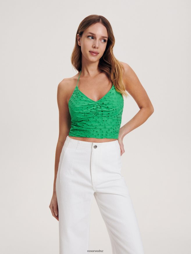 Reserved Women Cotton Rich Jeans P6H08T805 Apparel White