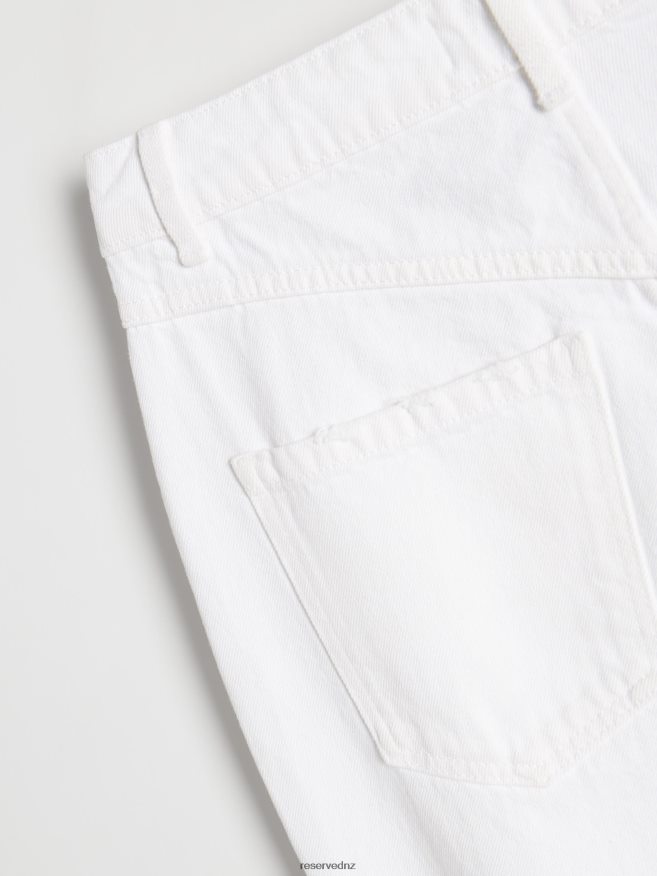 Reserved Women Distressed Mom Fit Jeans P6H08T803 Apparel White