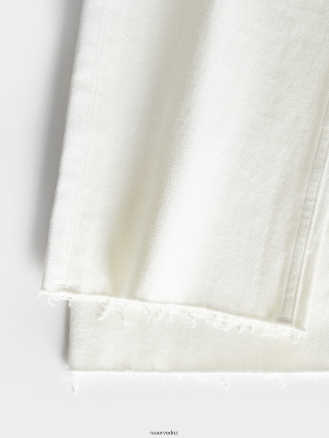 Reserved Women Flare Jeans P6H08T786 Apparel Cream