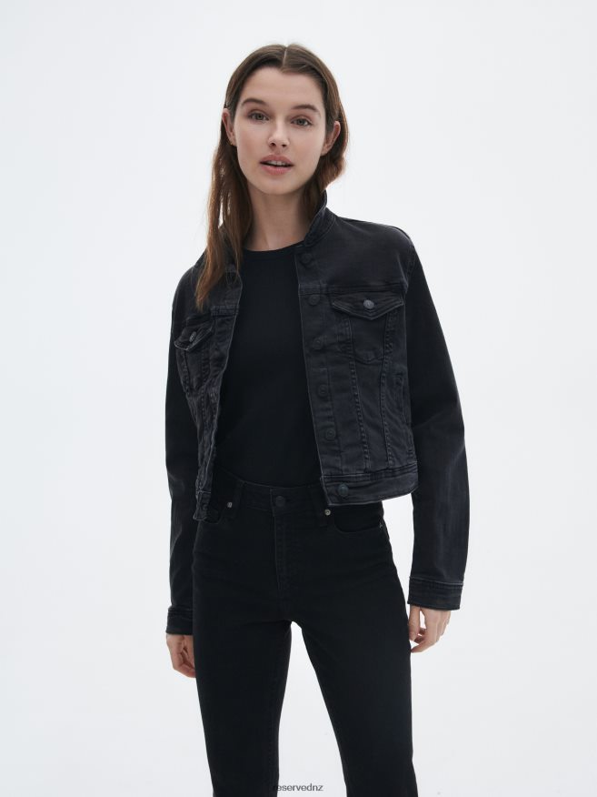 Reserved Women High Waist Flare Jeans P6H08T807 Apparel Black