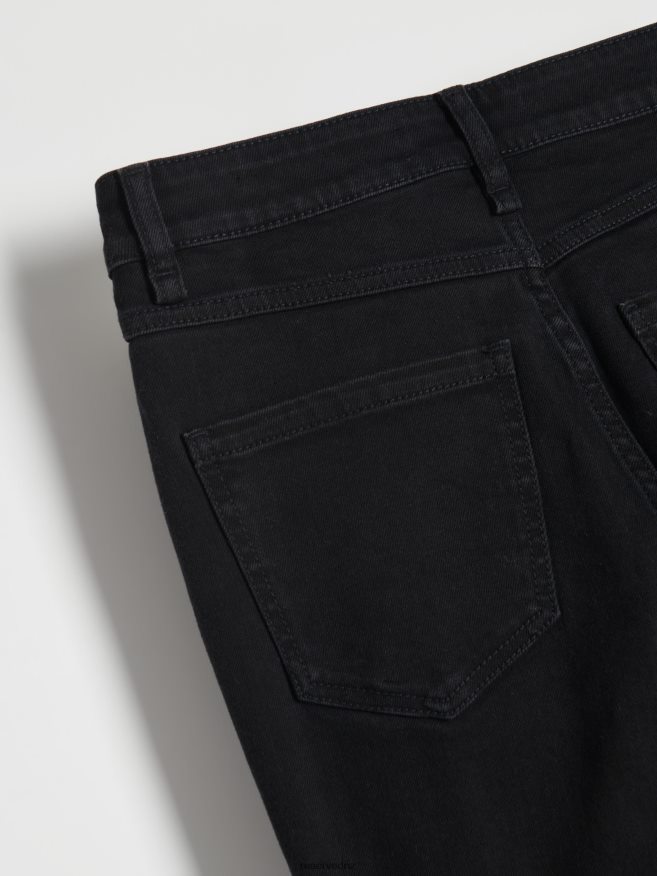 Reserved Women High Waist Flare Jeans P6H08T807 Apparel Black