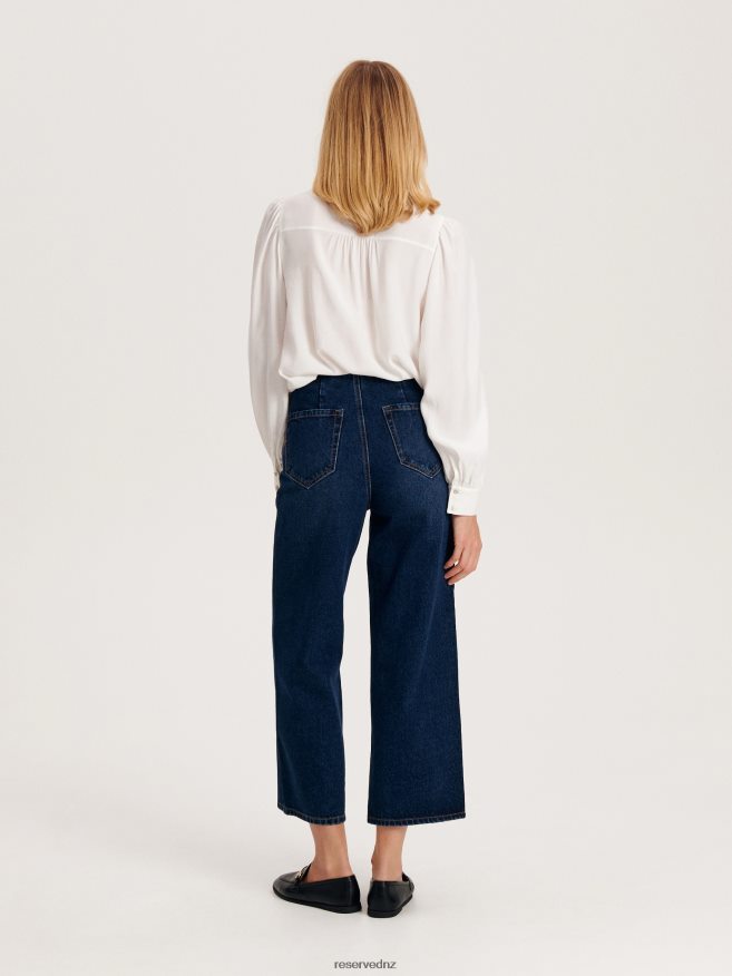 Reserved Women High Waist Jeans P6H08T762 Apparel Navy