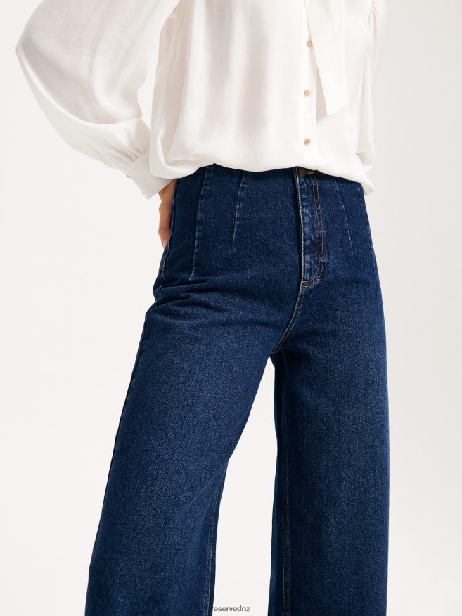 Reserved Women High Waist Jeans P6H08T762 Apparel Navy