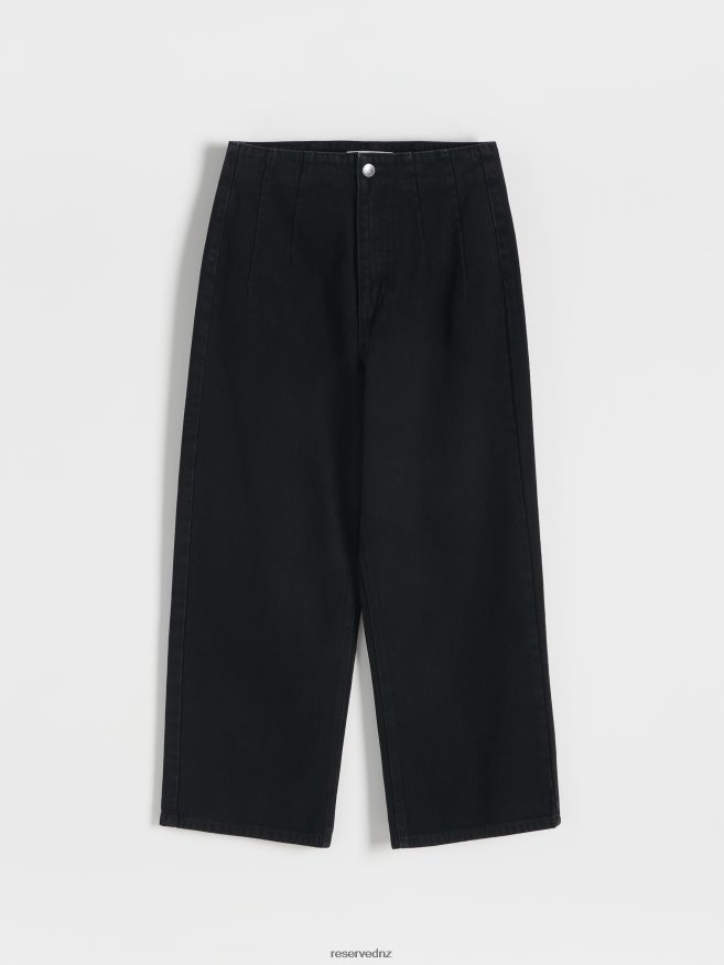 Reserved Women High Waist Jeans P6H08T763 Apparel Black