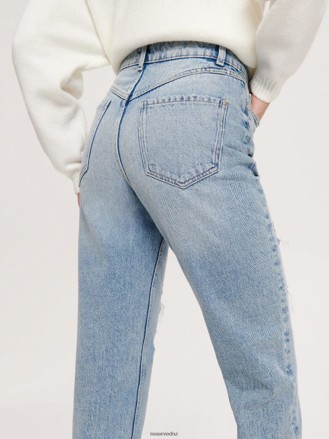 Reserved Women High Waist Mom Fit Jeans P6H08T755 Apparel Blue