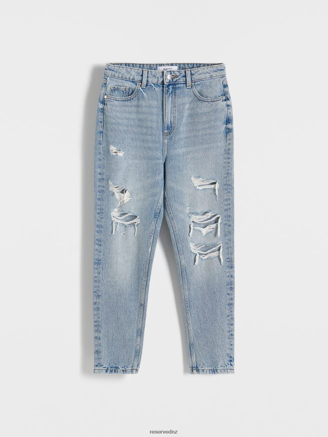 Reserved Women High Waist Mom Fit Jeans P6H08T755 Apparel Blue