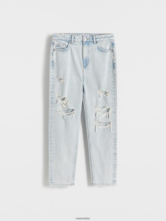 Reserved Women High Waist Mom Fit Jeans P6H08T756 Apparel Blue