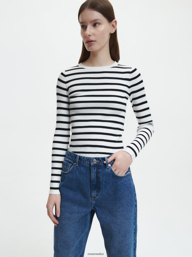 Reserved Women High Waist Mom Fit Jeans P6H08T789 Apparel Blue