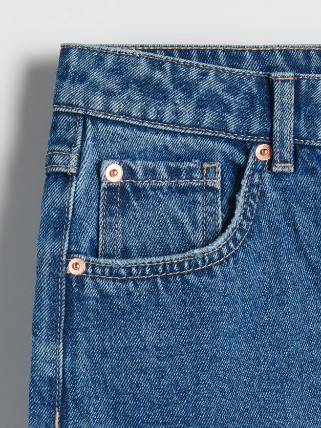 Reserved Women High Waist Mom Fit Jeans P6H08T789 Apparel Blue