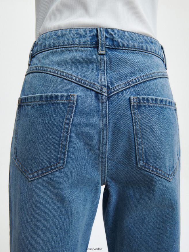 Reserved Women High Waist Mom Fit Jeans P6H08T790 Apparel Blue