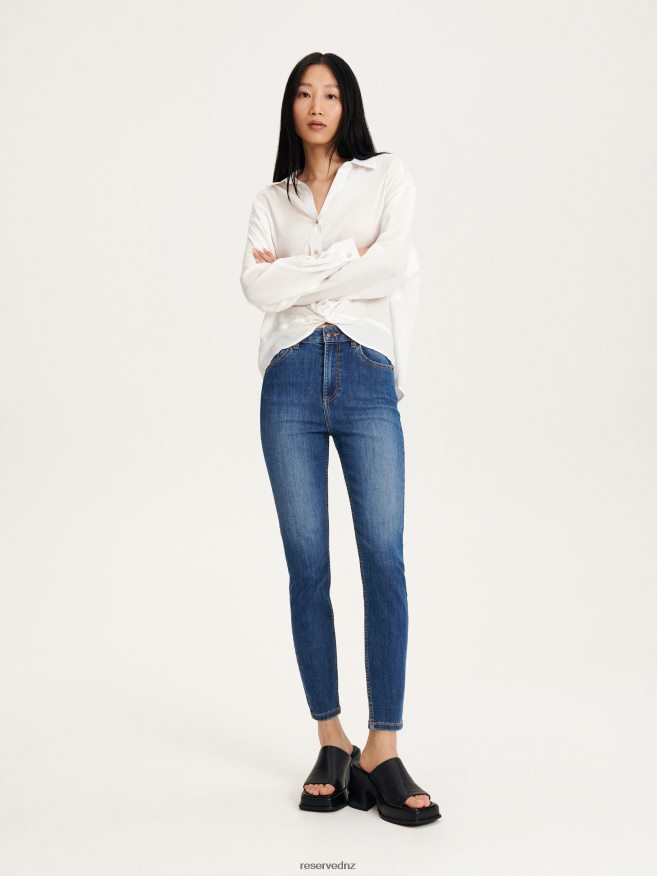 Reserved Women High Waist Slim Jeans P6H08T764 Apparel Blue