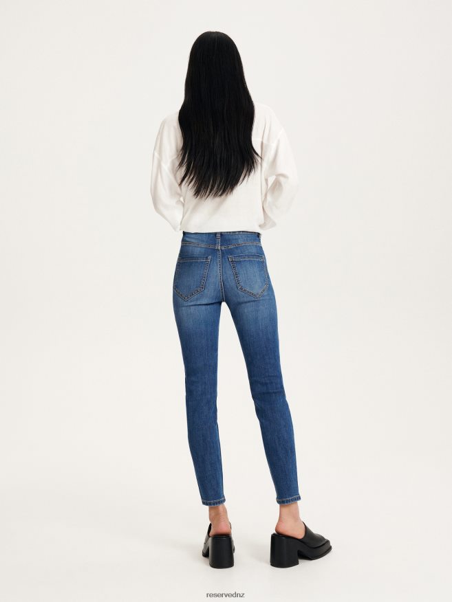 Reserved Women High Waist Slim Jeans P6H08T764 Apparel Blue