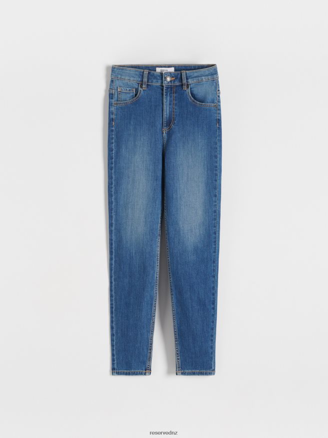 Reserved Women High Waist Slim Jeans P6H08T764 Apparel Blue
