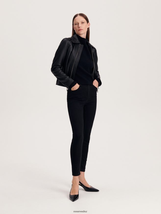 Reserved Women High Waist Slim Jeans P6H08T765 Apparel Black