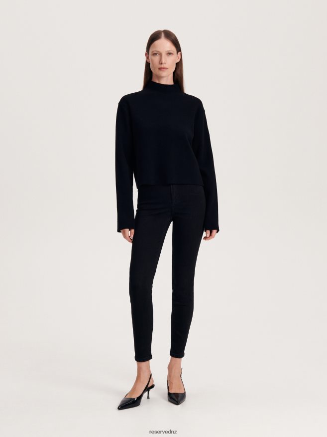 Reserved Women High Waist Slim Jeans P6H08T765 Apparel Black