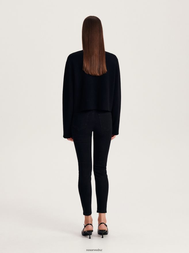 Reserved Women High Waist Slim Jeans P6H08T765 Apparel Black