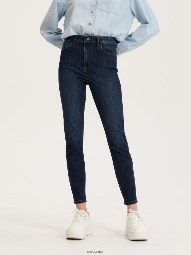 Reserved Women High Waist Slim Jeans P6H08T766 Apparel Navy