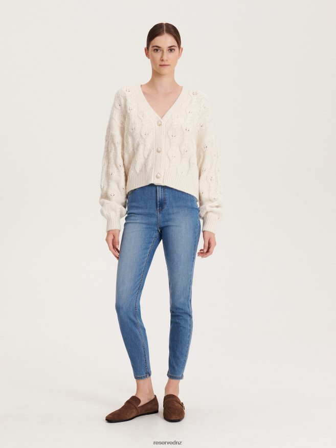 Reserved Women High Waist Slim Jeans P6H08T768 Apparel Blue