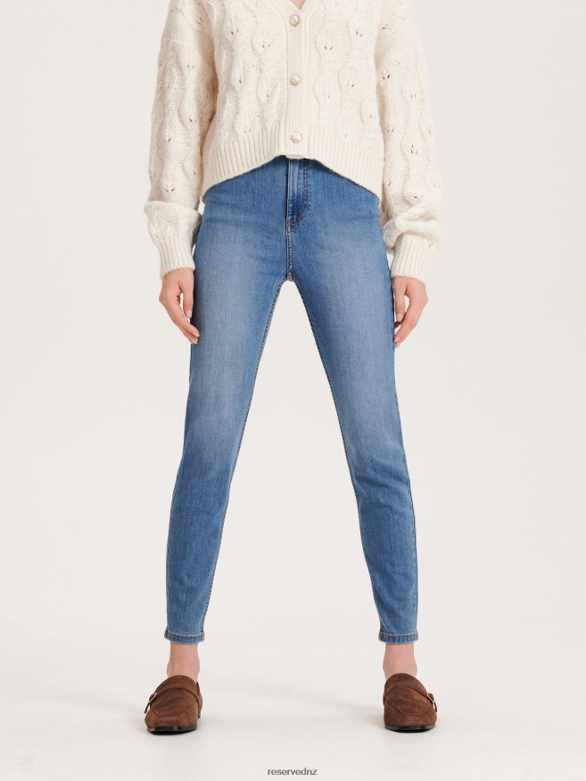 Reserved Women High Waist Slim Jeans P6H08T768 Apparel Blue