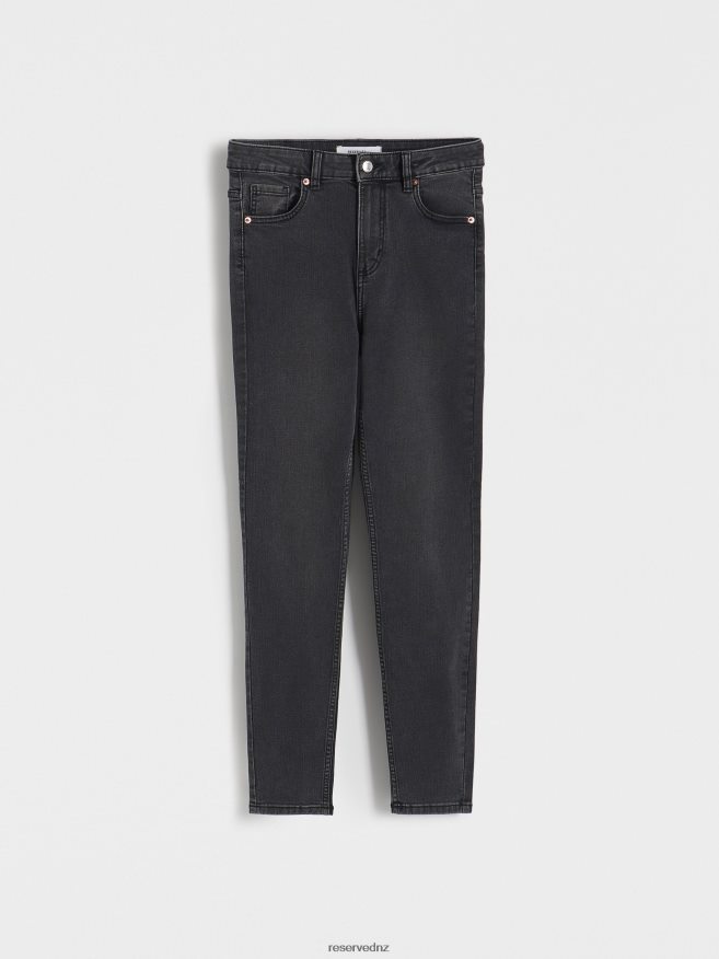 Reserved Women High Waist Slim Jeans P6H08T772 Apparel Grey