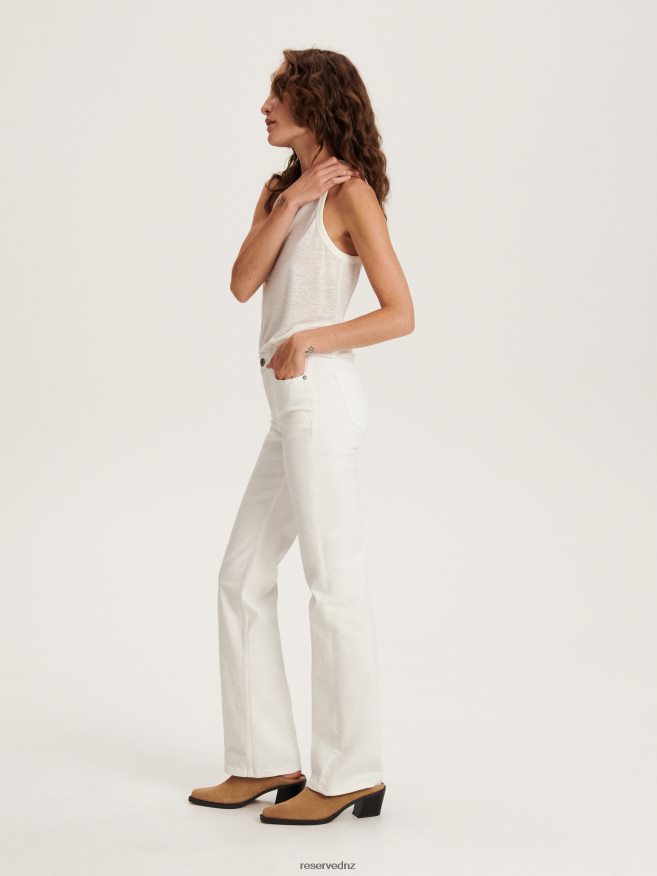 Reserved Women Jeans Trousers P6H08T736 Apparel Cream