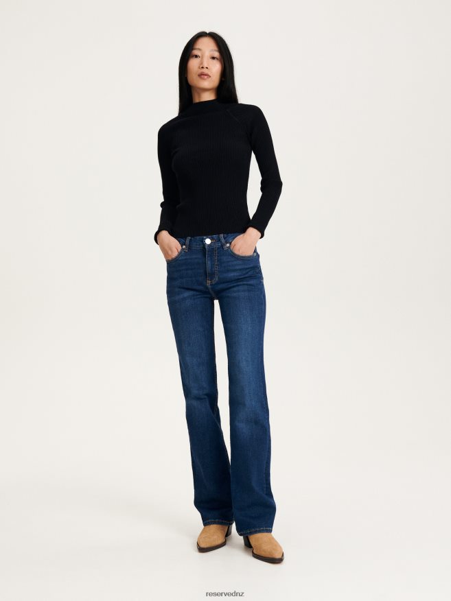 Reserved Women Jeans Trousers P6H08T809 Apparel Navy
