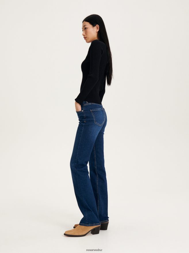 Reserved Women Jeans Trousers P6H08T809 Apparel Navy
