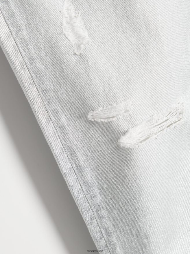 Reserved Women Mid Rise Jeans P6H08T784 Apparel White
