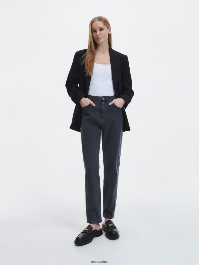 Reserved Women Mom Fit Jeans P6H08T793 Apparel Grey