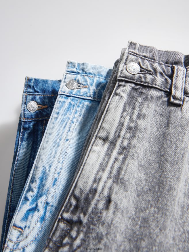 Reserved Women Paperbag Jeans P6H08T746 Apparel Blue
