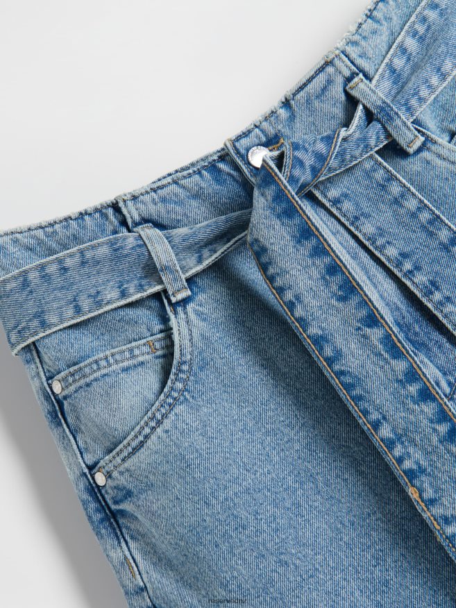 Reserved Women Paperbag Jeans P6H08T753 Apparel Blue