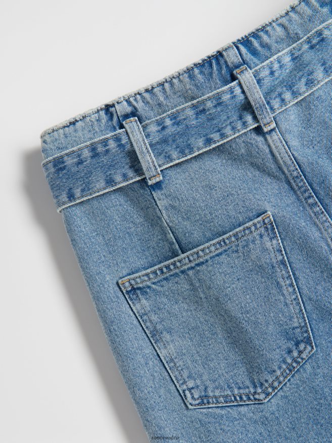 Reserved Women Paperbag Jeans P6H08T753 Apparel Blue