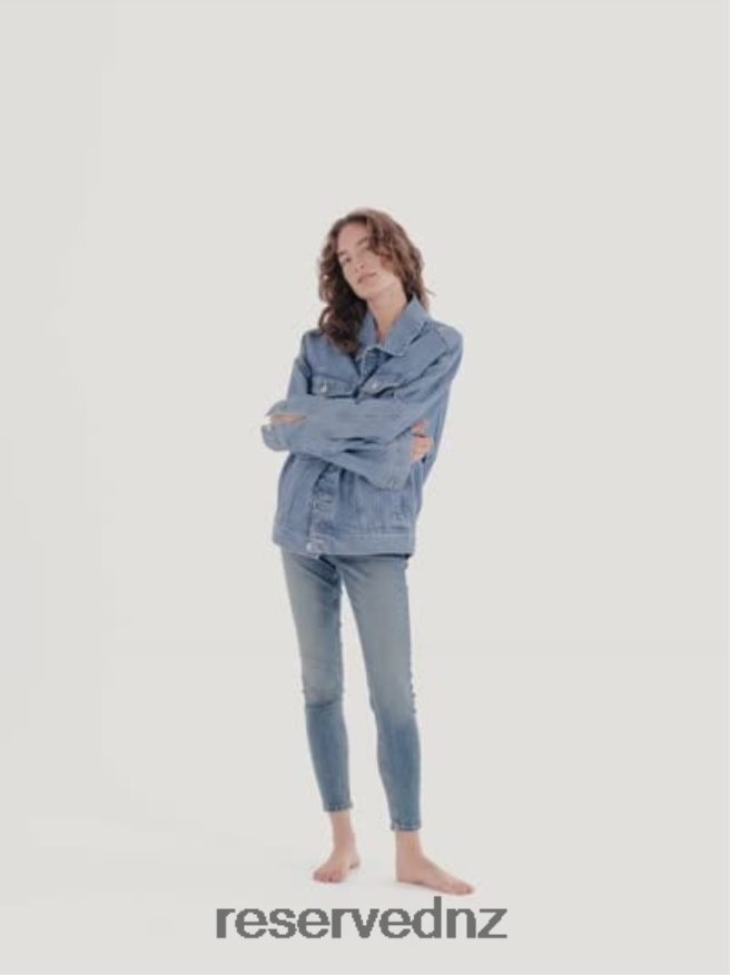 Reserved Women Push Up Jeans P6H08T739 Apparel Steel Blue