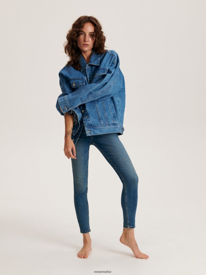 Reserved Women Push Up Jeans P6H08T740 Apparel Steel Blue