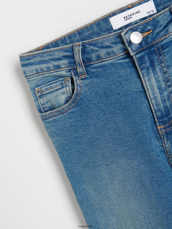 Reserved Women Push Up Jeans P6H08T740 Apparel Steel Blue